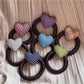 Gifty - Polyester Heart Detail Decorative Elastic Hair Tie