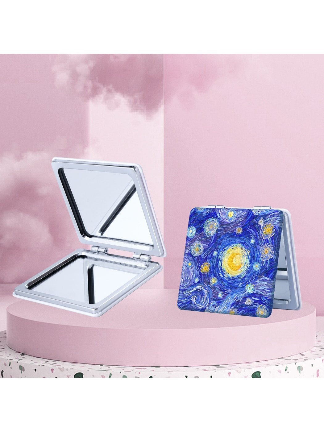 Mirroray - Decorative Pattern Folding Compact Mirror