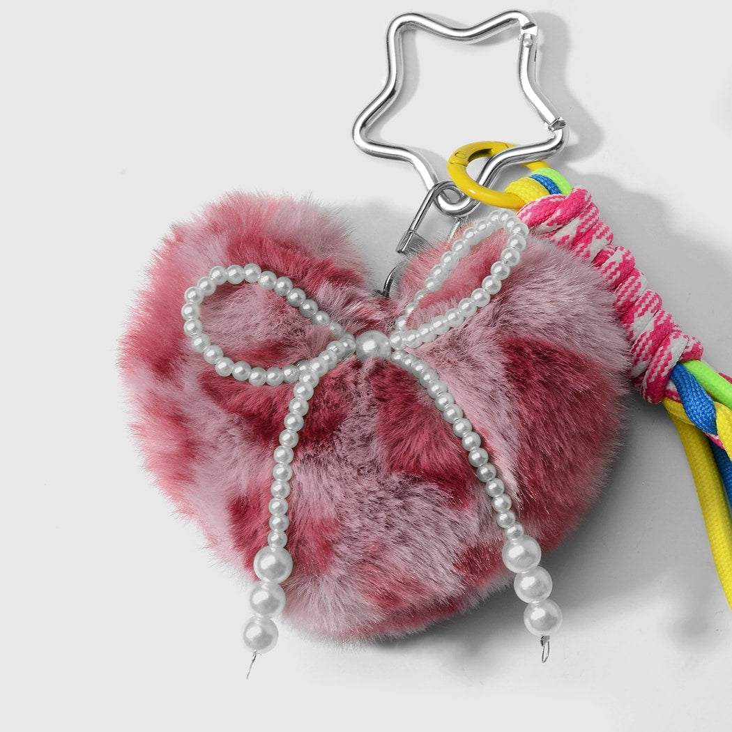 Keypus - Y2K Plush Heart Decorative Keychain