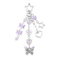 Keypus - Butterfly and Heart Charm Chain Keychain