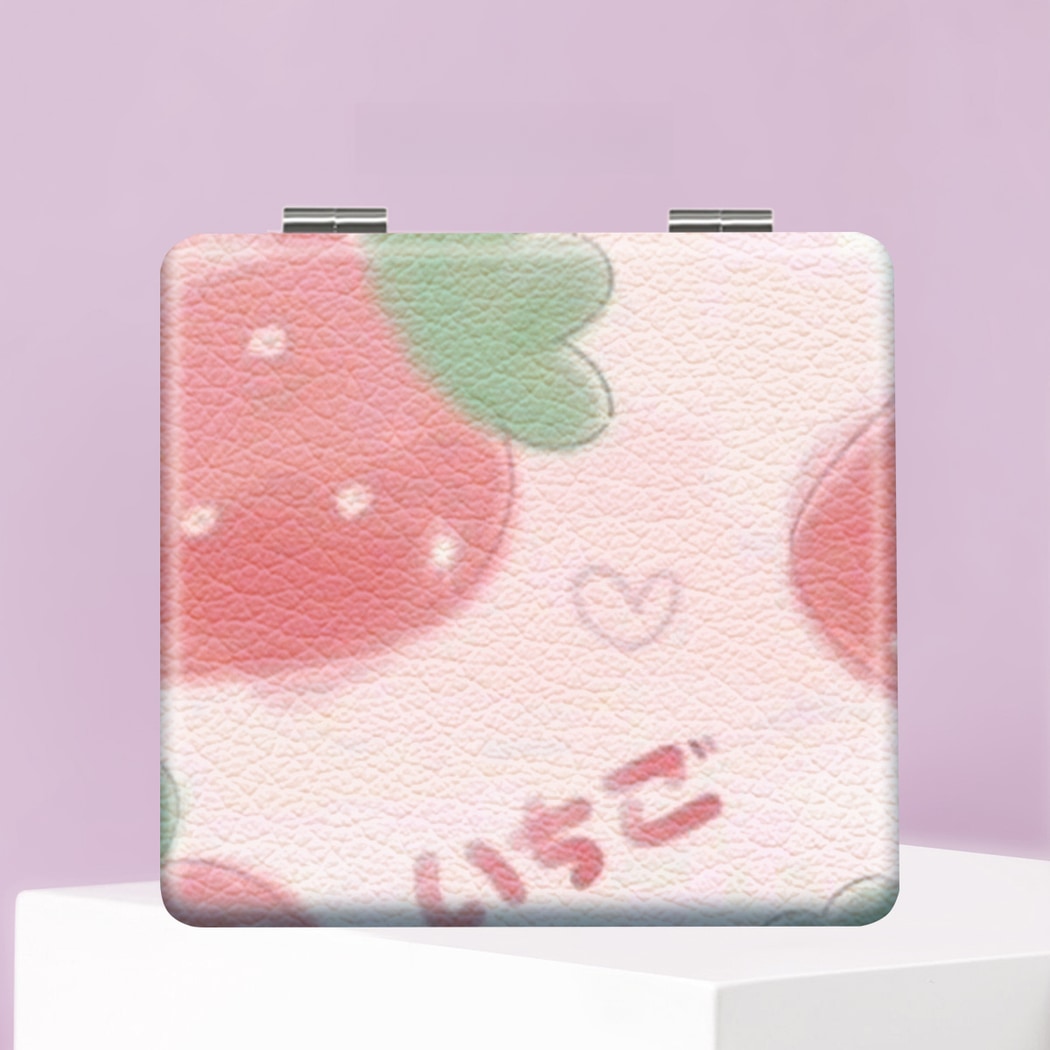 Mirroray - Pink Toned Print Foldable Compact Makeup Mirror