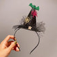 Gifty - Halloween Pumpkin Bow Hat Shaped Headband