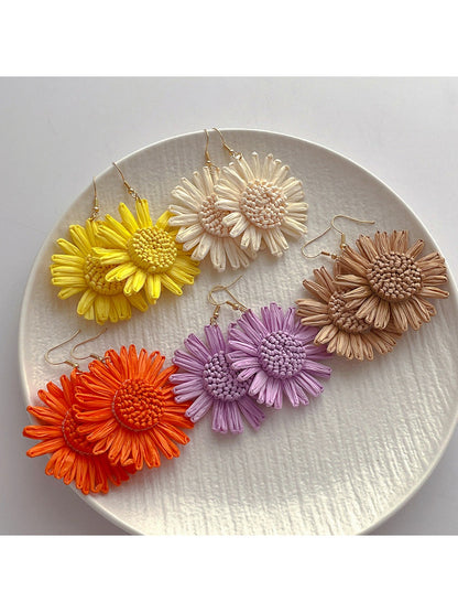 Earedge - Statement Flower Drop Earrings