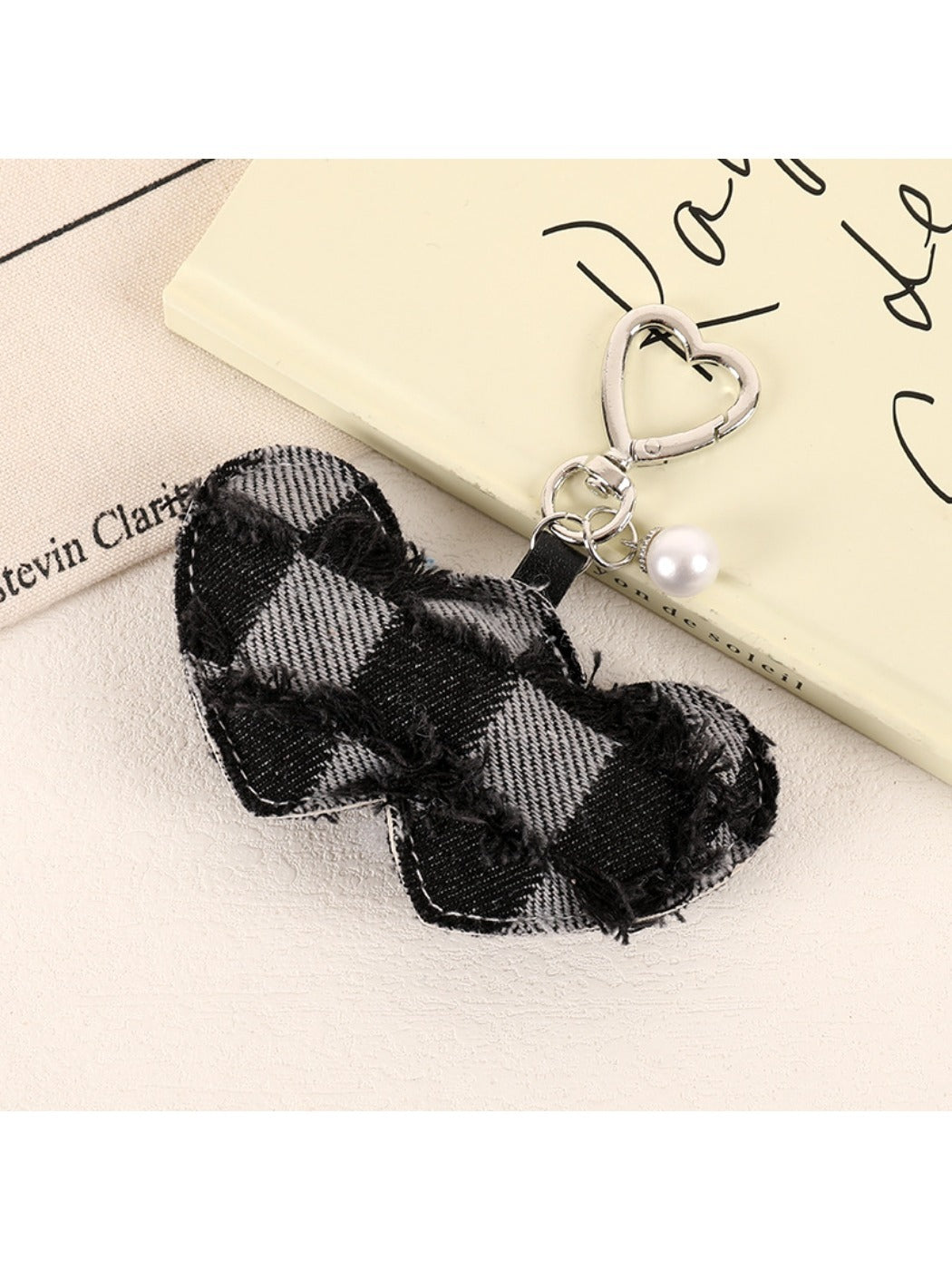 Keypus - Fashion ripped denim bag pendant