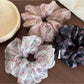 Gifty - Floral Print Gathered Sheer Hair Scrunchie
