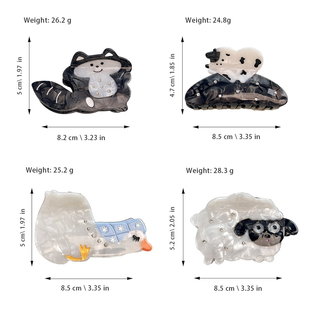 Beau - Sweet Animal Design Claw Clip