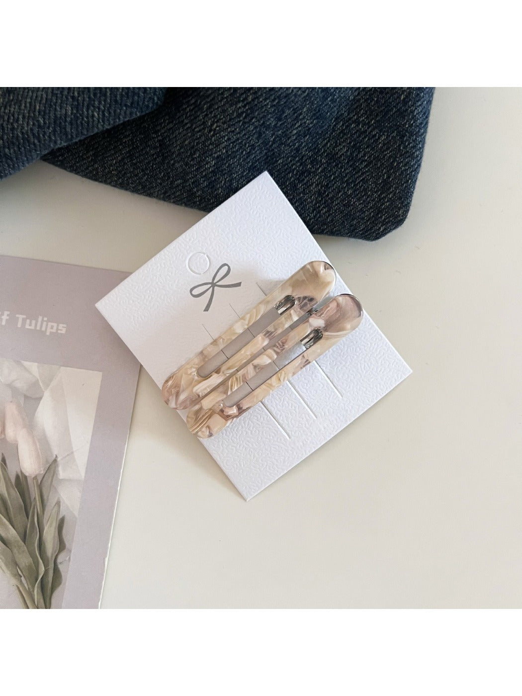 Beau - Minimalist Openwork Oval Hair Clip