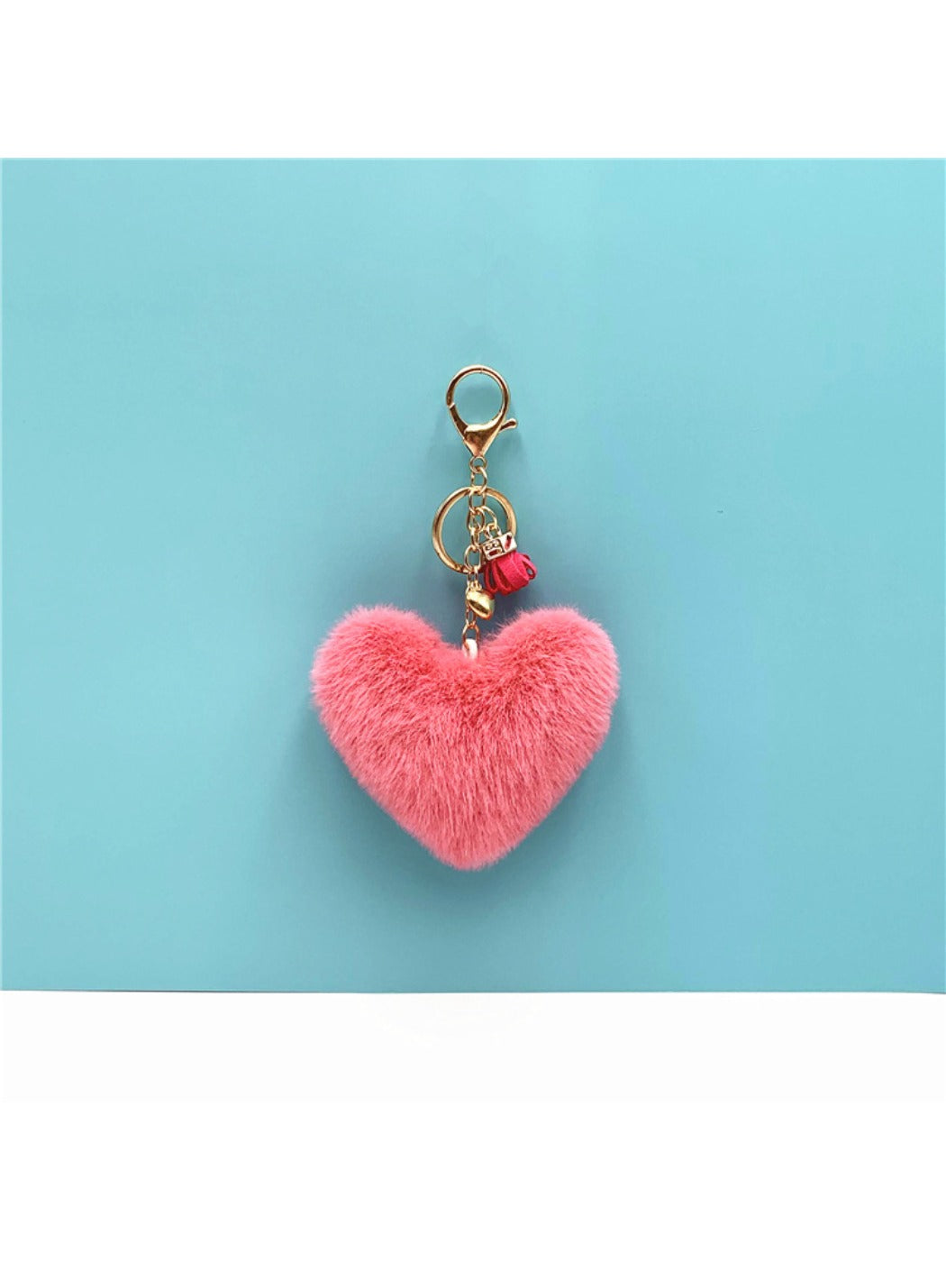 Keypus - Plush Heart Shaped Bag Charm Keychain