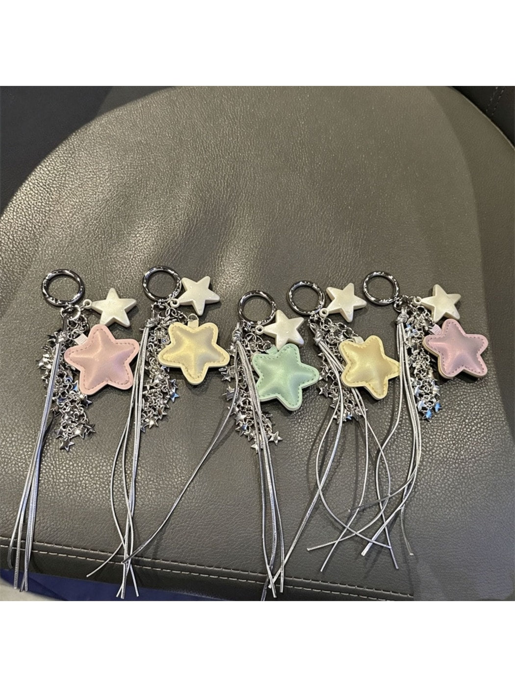 Keypus - Star Pendant Tassel Bag Charm Keychain