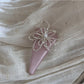 Beau - Beaded Flower Irregular Hair Clip