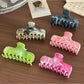 Beau - Marbled Plastic Geometric Line Claw Clip