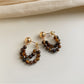 Earedge - Elegant Beaded Hoop Earrings