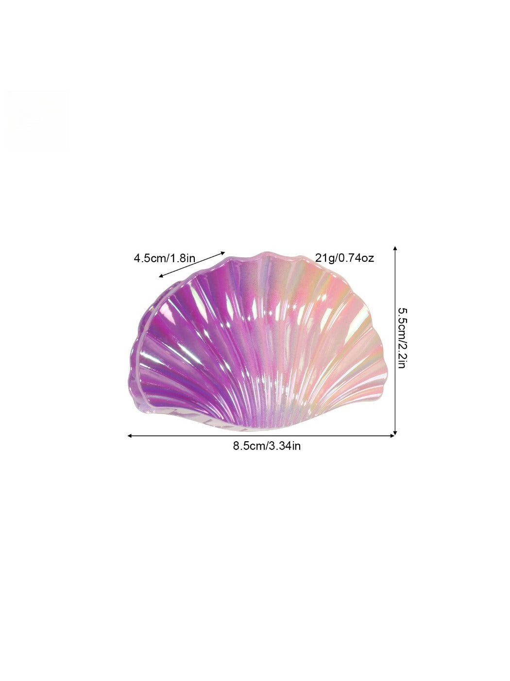 Beau - Colorful Shell Shaped Hair Claw Clip