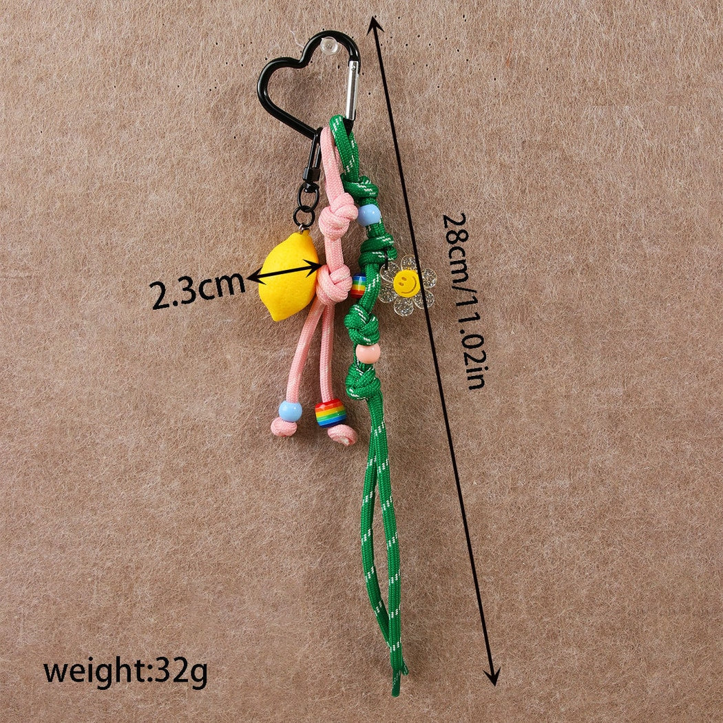 Keypus - Lemon Orange Shaped Bag Pendant Keychain