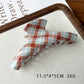 Beau - Modern Minimalist Plaid Hair Claw Clip