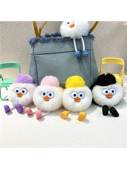 Keypus - Cartoon Funny Round Keychain