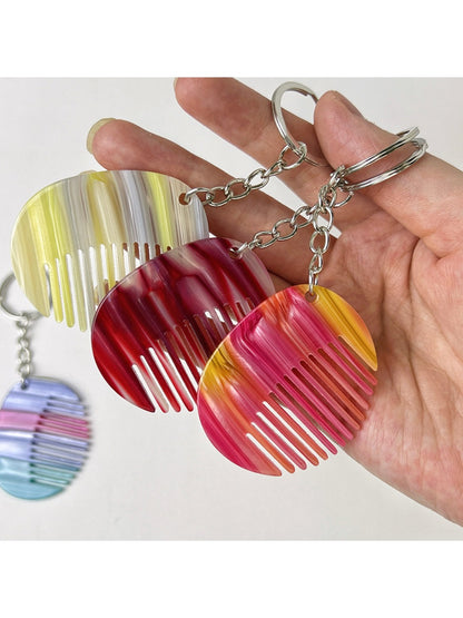 Keypus - Colorful Comb Keychain Charm