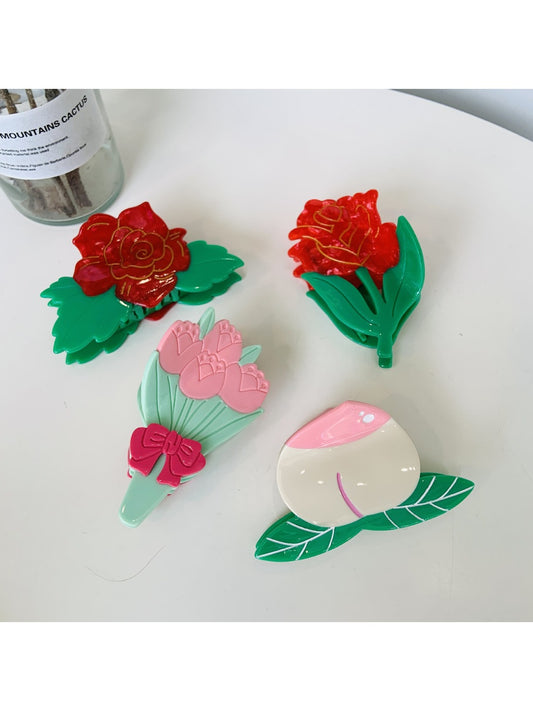 Beau - Cute Flower Hair Clip Acetate