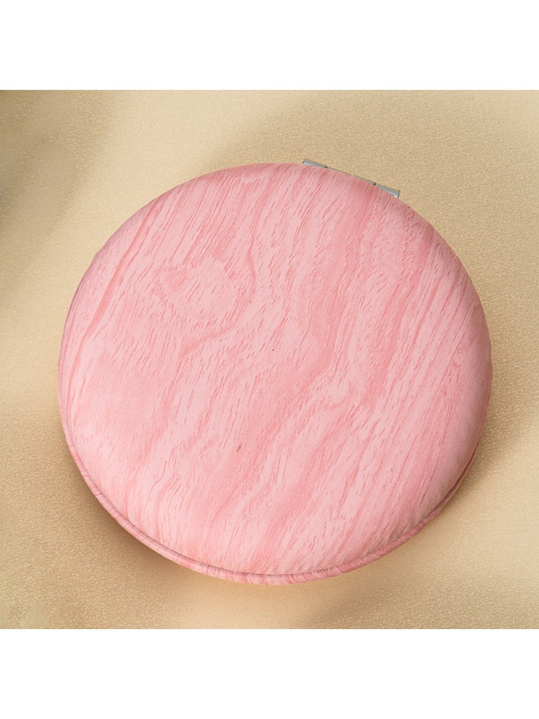 Mirroray - Woodgrain Pattern Round Makeup Mirror