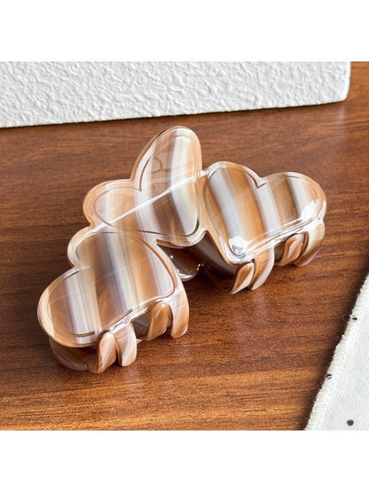 Beau - Love Heart and Stripes Hair Clip