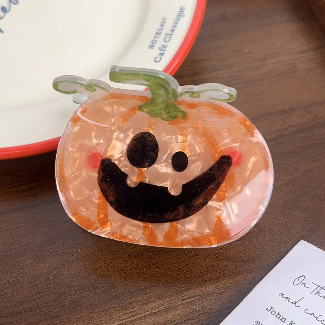 Beau - Halloween Cute Pumpkin Ghost Pattern Claw Clip
