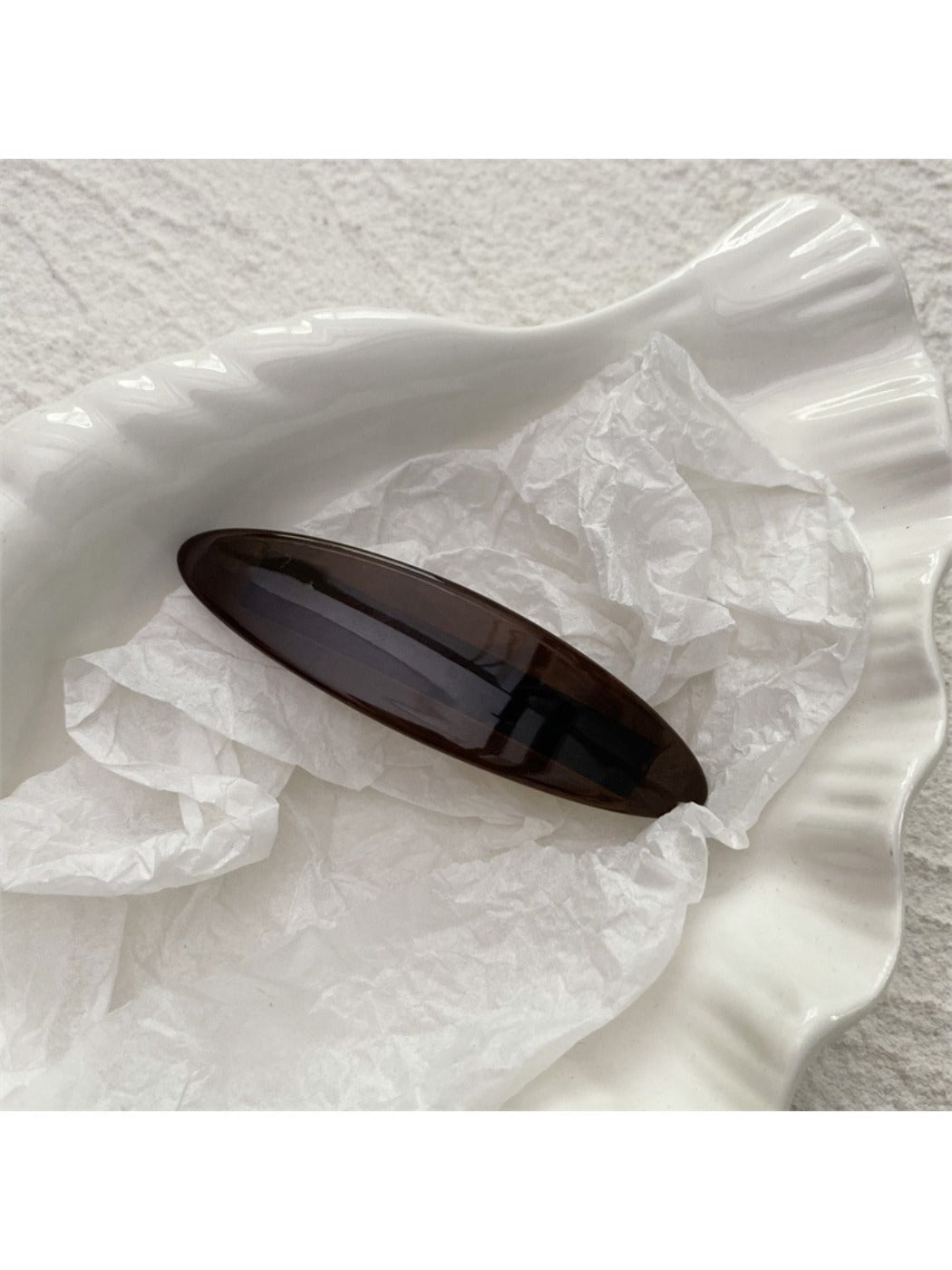 Beau - Solid Color Oval Hair Clip