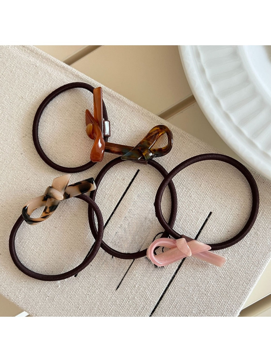 Gifty - High-Stretch Acetate Bow Hair Tie