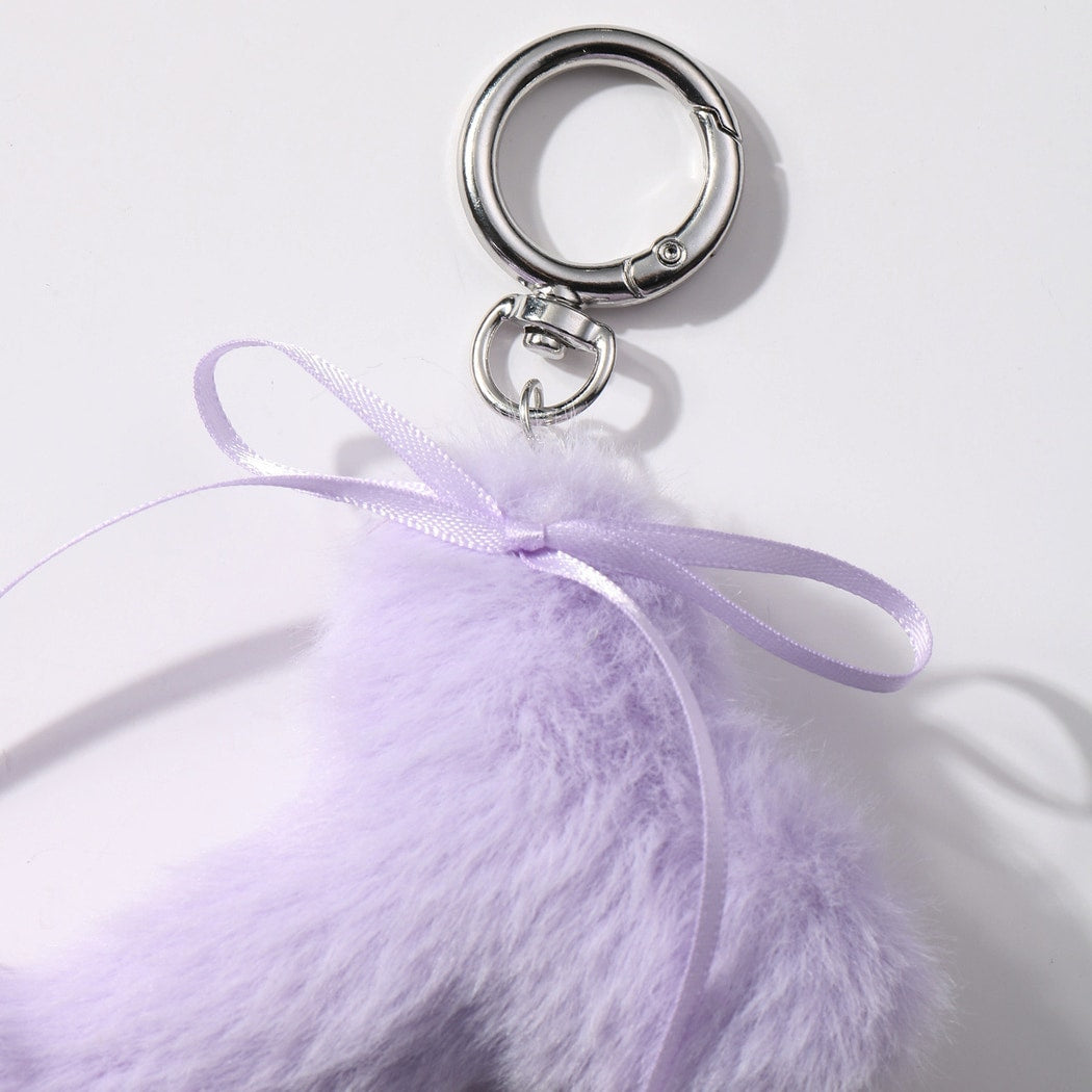 Keypus - Cute Plush Bone and Bow Keychain