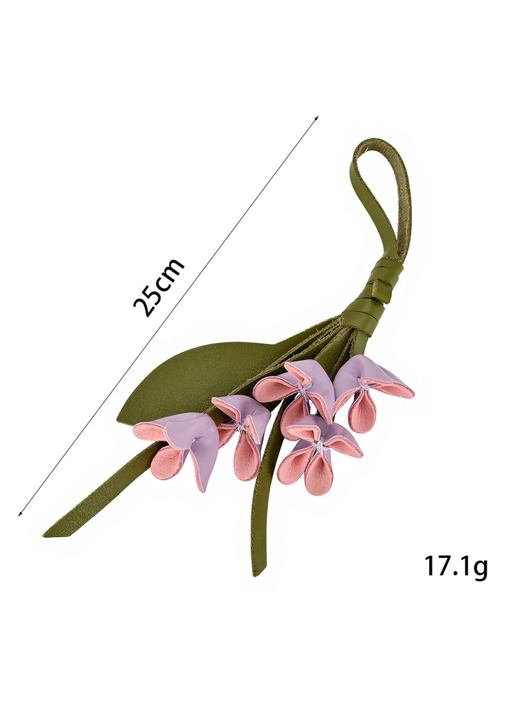 Keypus - Faux Leather Osmanthus Flower Bag Charm