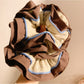 Gifty - Colorblock Striped Double Layer Scrunchie