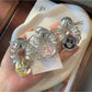 Gifty - Smiley Face Bow Spiral Plastic Hair Tie