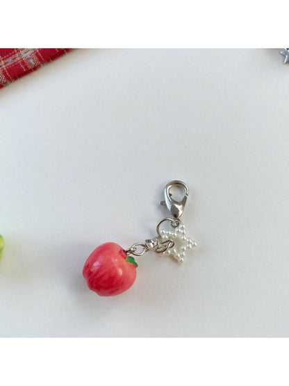 Keypus - Mini Apple Star Charm Lobster Clasp Keychain