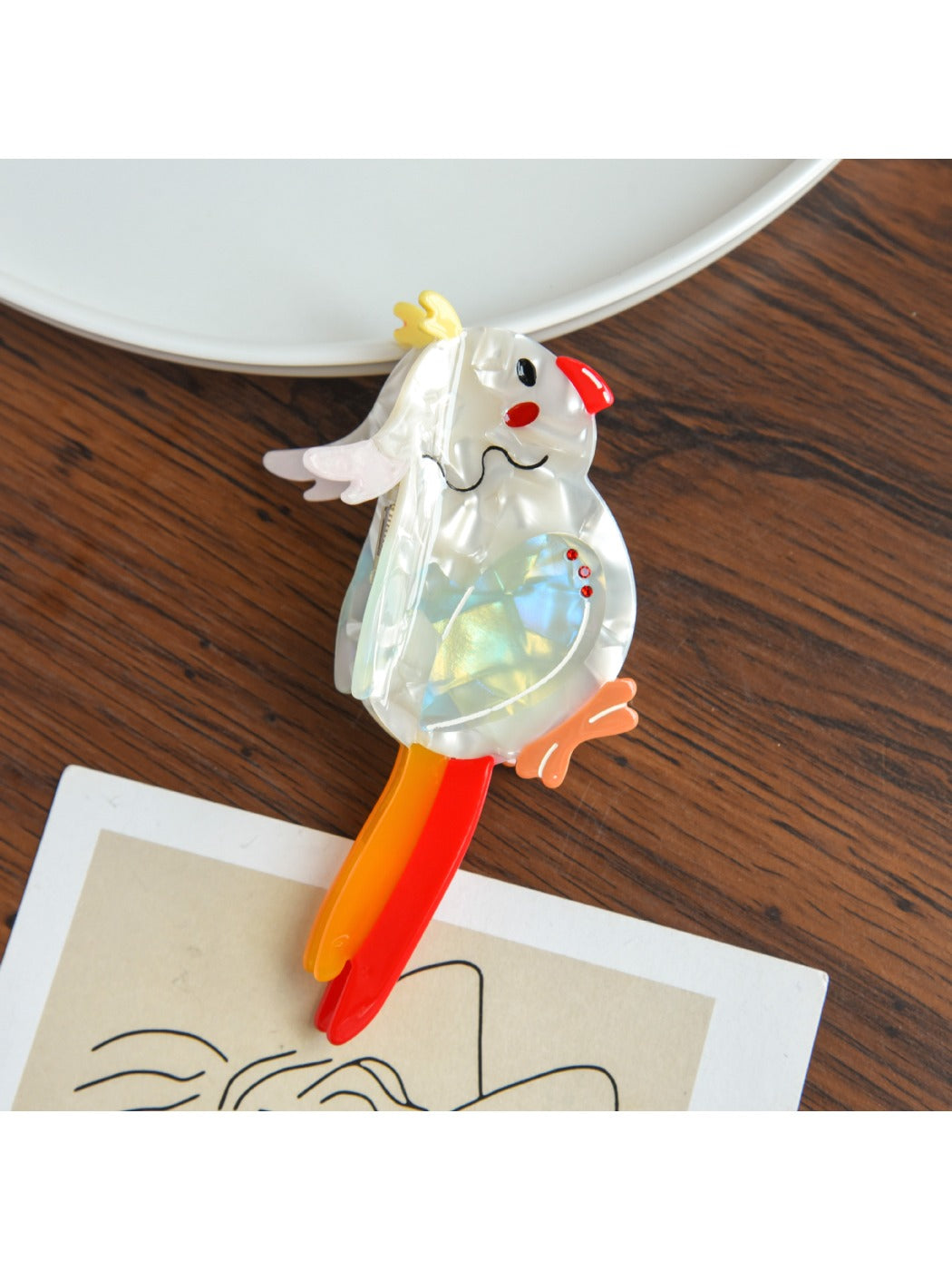 Beau - Animal Bird Acetate Hair Clip