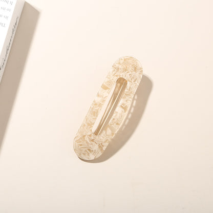 Beau - Oval Print Acetate Hair Clip
