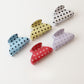 Beau - Simple Dot Pattern PVC Claw Clip