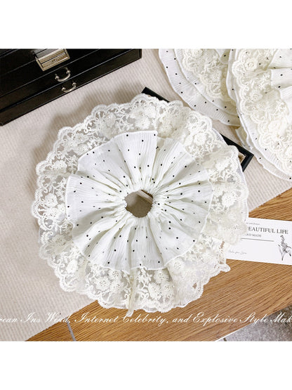 Gifty - Polka Dot Lace Skirt Hair Ring