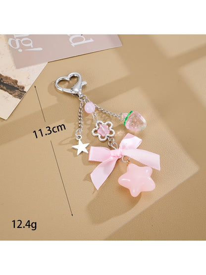 Keypus - Sweet Bow Charm Bag Hanging Decorative Keychain