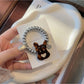 Gifty - Cute Dog Charm Telephone Cord Spiral Hair Tie
