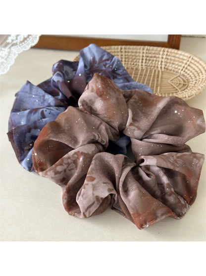 Gifty - Voluminous Sheer Speckled Hair Scrunchie