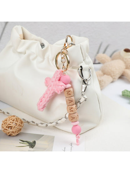 Keypus - Cross Shaped Letter Pattern Keychain