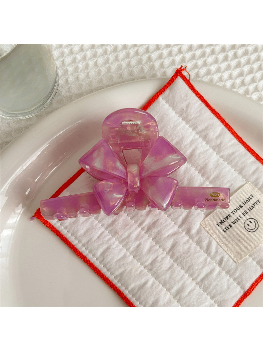 Beau - Elegant Bow Acetate Fiber Hair Claw Clip