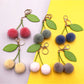 Keypus - Cherry Shaped Bag Charm Keychain