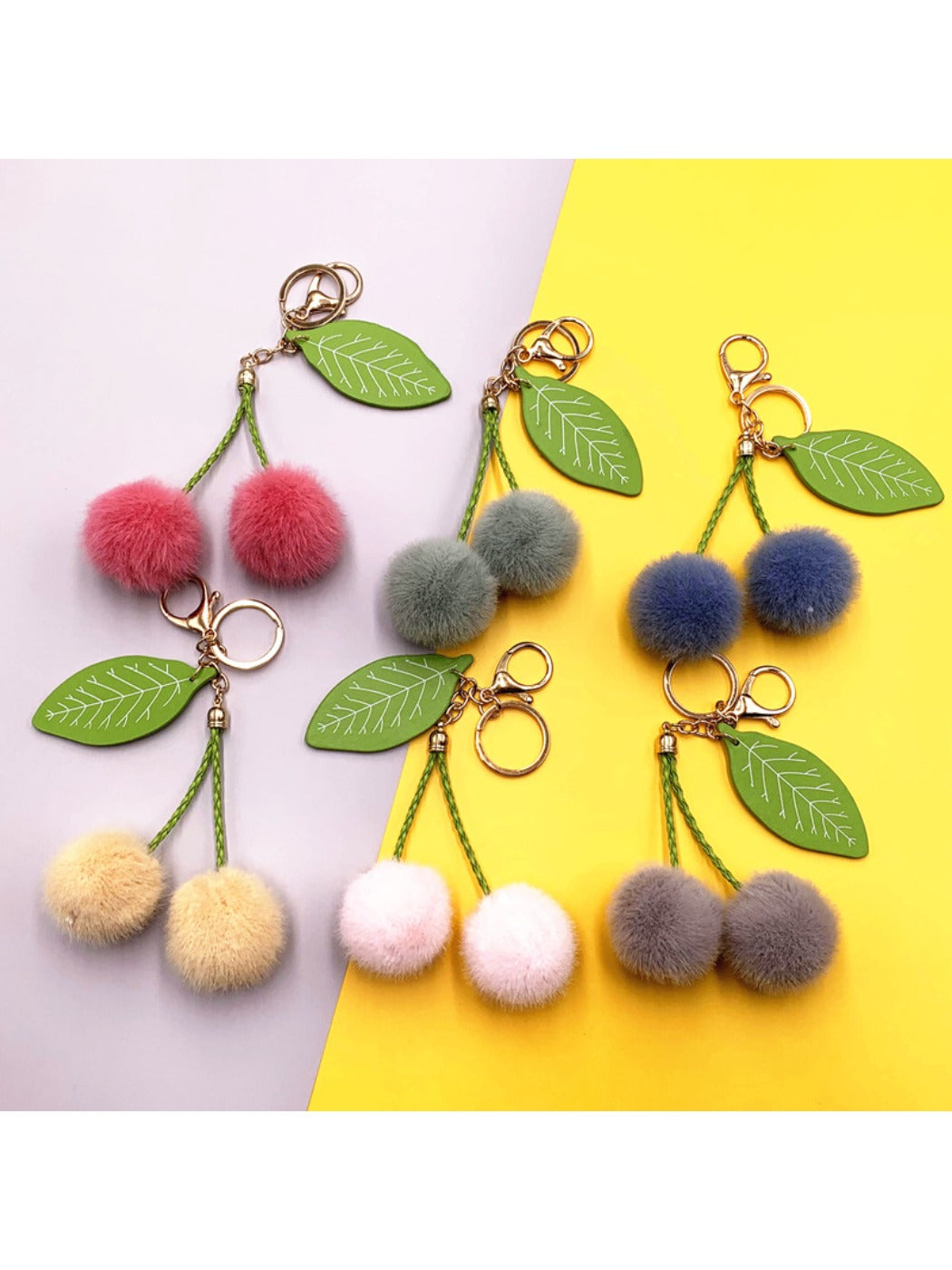 Keypus - Cherry Shaped Bag Charm Keychain