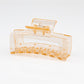 Beau - Clear Solid Color Openwork Square Claw Clip