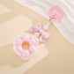 Keypus - Beaded Flower Bow Bag Charm Keychain