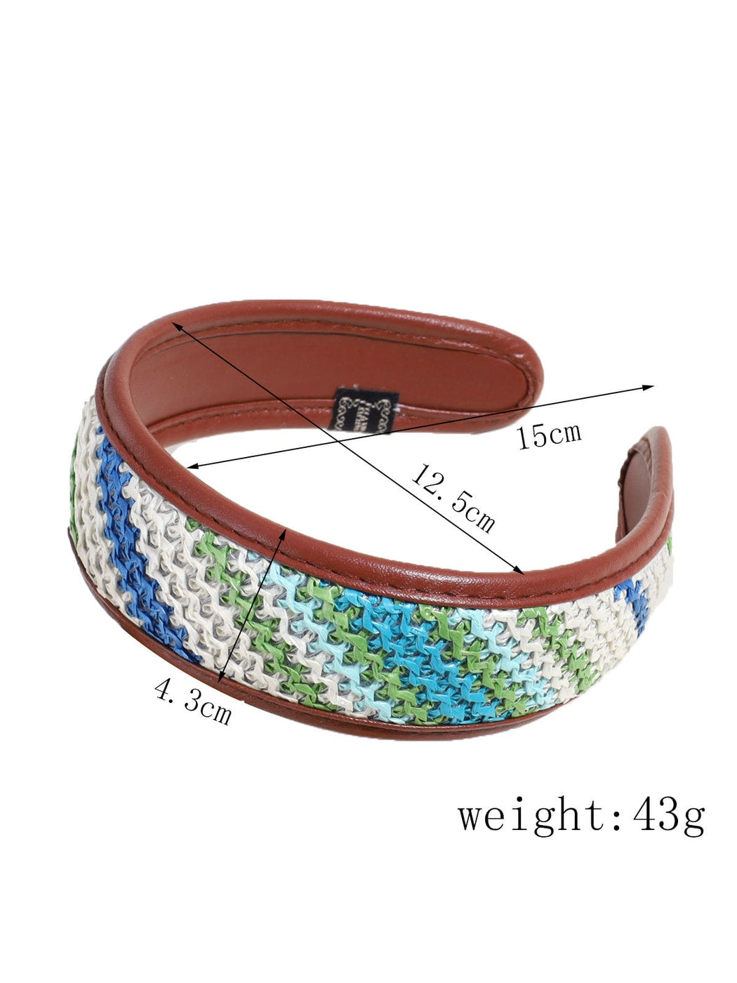 Gifty - Braided Woven Retro Style Wide Brim Headband