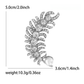 Brovia - Feather Rhinestone Alloy Elegant Brooch Pin