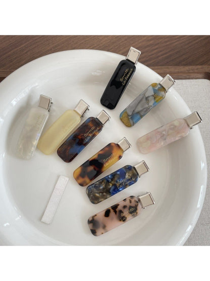 Beau - Retro Rectangular Acetate Hair Clip