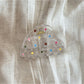Beau - Acrylic Polka Dot Bow Geometric Claw Clip