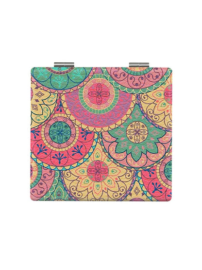 Mirroray - Patterned Foldable Compact Makeup Mirror